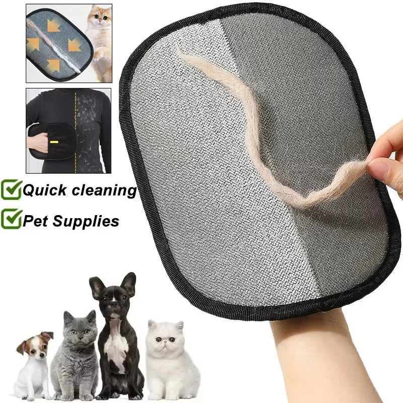 Pet Hair Remover Glove (Reusable) Removes Fur Fast
